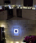LED Night Light With Smart Sensor Dusk To Dawn Plug In 0.5W Daylight White lighting a kitchen counter at night
