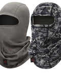 Two Pack Flame Resistant Face Mask Balaclava And Neck Gaiter Featuring Fireproof Layer That Hits Different For Industrial Tasks Motorcycle Rides And Wildfire Prep In Durable Camo Grey