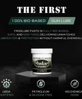Heavy Duty Gun Lubricant Paste For Firearms With Metal Bonding Tech Non Toxic 4oz Rugged Gun Grease in jar, front view.