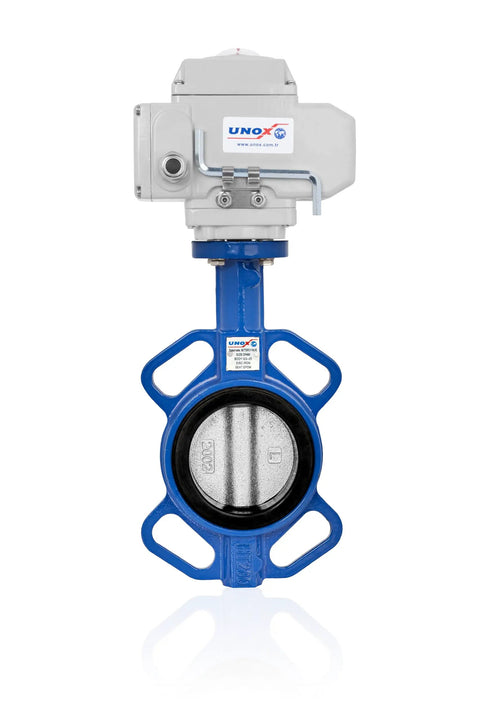 Snag This Badass 12 Inch Wafer Butterfly Valve With 24V DC Electric Actuator for heavy duty flow control in water systems.