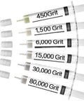Diamond Paste Polishing and Lapping Compound Kit 6 Pack Oil Based High Concentration Diamond Paste Syringes From 450 To 80 000 Grit