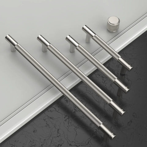 Heavy Duty Brushed Nickel Cabinet Knobs 6 Pack Satin Nickel Drawer Pulls for Kitchen Cabinets