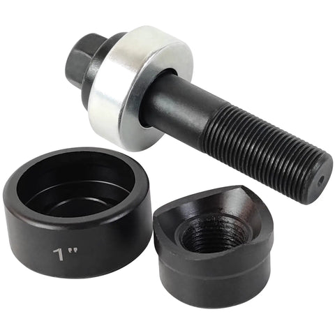 Beefy Heavy Duty Manual Knockout Punch Kit For Metal Sheets And Conduit Boxes 1 Inch Hole Punch And Die Set With Draw Stud