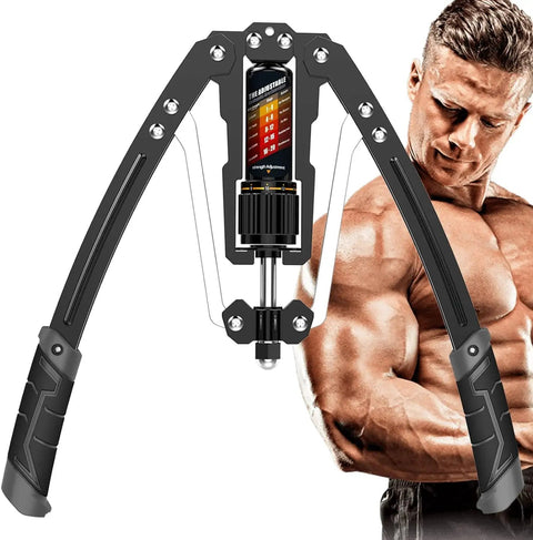 Get Pumped With East Mount Twister Arm Exerciser Featuring Adjustable 22-440 Lbs Hydraulic Power for strength training, featuring durable steel construction.
