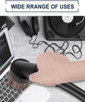 36mm Long Horse Hair Vacuum Brush With Universal Connector For 32mm And 1-1/4 Hose Easy Fit cleaning a laptop keyboard.