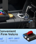 Badass 6In1 Cigarette Lighter Splitter With Pd 65W Usb Port And Live Voltage Display Straight Fire 300W Car Charger Adapter For Any Ride Plug And Chill Dual Socket Rig Accessory mounted on car console.