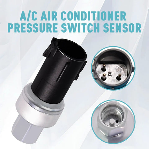 Ford AC Pressure Transducer Switch Sensor Direct Fit Plug And Play Air Conditioning Clutch Pressure Sensor Switch image