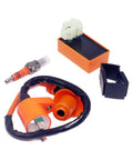 Ignition Trio Kit With CDI Box Ignition Coil And Spark Plug For GY6 50cc 125cc 150cc ATV Scooter Honda TRX70 TRX200 TRX250 CRF90 XR100R