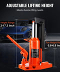 Heavy Duty Hydraulic Toe Jack Offering Five Ton Lift And Ten Ton Top Hoist For Shops And Factories with adjustable lifting height.