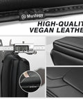 Dodge Ram Center Console Armrest Cover For 2019 To 2026 Ram 1500 2500 3500 Bucket Seat Only Vegan Leather 1 Inch Thick detail