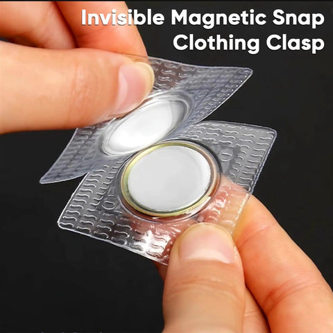 Sixty Four Piece Hidden Sew Magnetic Snap Kit delivers solid hold with a 0.6 inch invisible magnetic snap clothing clasp.