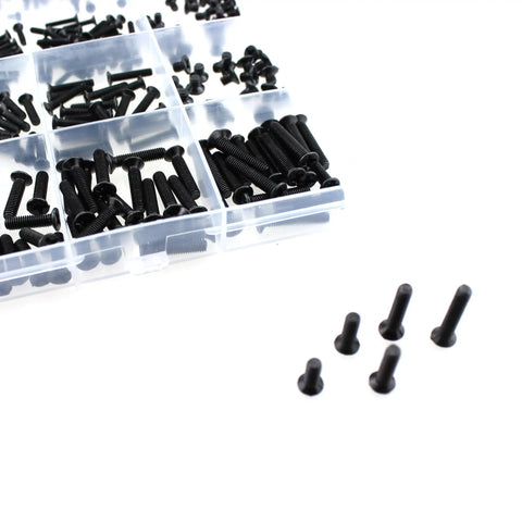 Self Tapping Electronic Screw Set For Computer DIY Gear And Repairs 700 Piece Kit With Black Plated Phillips Flathead Tiny Screws M1.4 M1.7