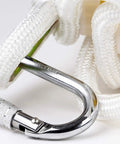 Close-up of Two Story Fire Escape Rope Ladder, 13 Ft Flame Resistant Emergency Escape System With Heavy Duty Spring Hooks.