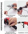 Universal installation guide for Drill Nibbler Attachment For Sheet Metal Cutting Turns Your Drill Into A Fast Burr Free Metal Cutter
