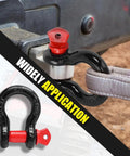 Rugged Half Inch D Ring Shackles With Screw Pin Zinc Plated Rustproof Build 2 Pack Of Heavy Duty Towing Hardware in use.