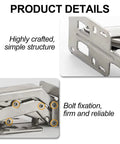 Close-up of Two Pack Adjustable Lazy Susan Corner Cabinet Hinges Soft Close 130 To 170 Degree Frameless Concealed No Pre Drilling Installation