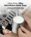 Sick Home Barista Essential Featuring Professional Espresso Machine With Milk Frother And Instant Cold Brew Maker For No Sweat Daily Grinds And Smooth 20 Bar Extraction Vibes, steaming milk for microfoam.