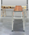 Heavy Duty Adjustable Conveyor Table On Wheels With 110 Lb Capacity Flexible Extendable Roller System in factory