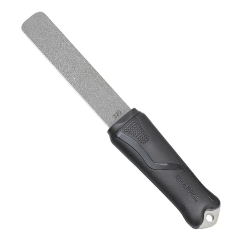 Dual Grit Diamond Sharpening Stone File With Angle Guide 220 And 600 Grit Tool Sharpener For Lawn Mower Blades Axes
