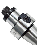 Close-up of R8 Face Mill Cutter Set 80mm With BAP400R Arbor And APMT1604 Carbide Inserts, showing the FMB27 arbor detail.