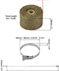 Fireproof Pipe Wrap Insulation Webbing With Adjustable Clamp Anti-Scald Chimney Ribbon for Furnace Flue Protection