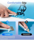 Person using Panda Edge 3D Printer Scraper With Three Extra Blades For Safe Quick 3D Print Removal All Metal Build Plate Kit Built