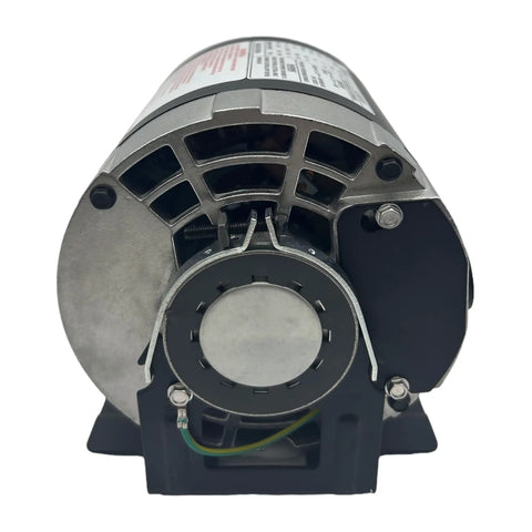 Rear view of Beefed Up One Quarter HP Electric Fan Motor 1725 RPM 115V 60Hz 48 Frame Open Drip Proof Belt Drive Ball Bearing