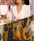 2 In 1 Magnetic Pickup Tool And Grabber Set with flexible claw and magnet in use in sewing and tool pouch environments