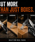 Heavy Duty Folding Utility Knife With Belt Clip EDC Pocket Knife And Box Cutter Gift Set cutting rope, cardboard, tape, packages
