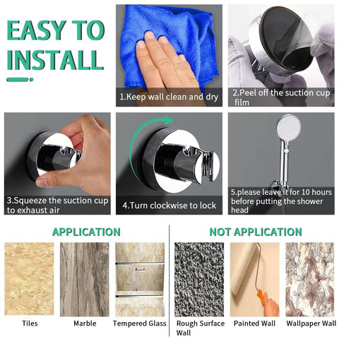 Installation steps for Pro Grade High Pressure Dog Shower Sprayer With 3 Modes Indoor Handheld Pet Shower System