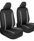 Front Seat Covers For Cars Trucks And SUVs Gray With Waterproof Neoprene Lining SpillGuard Protects Front Seats From Spills Stains And Wear