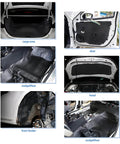 Car Heat Insulation Foam Sound Deadening Dampening Mat Self Adhesive Heat Shield installed in various car areas