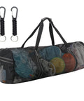 Oversized Mesh Dive Bag Duffle For Scuba Gear With Shoulder Strap And Carabiner Keychain, 37 By 15 By 15 Inches shown filled with gear