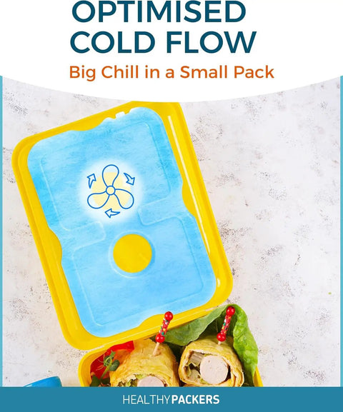Slim Reusable Ice Packs For Coolers And Lunch Boxes Set Of 4 Long Lasting Freezer Packs For Beach Camping And Fishing