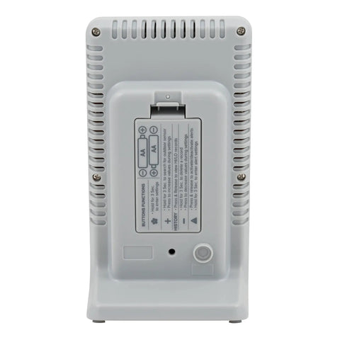 Back view of All In One Wireless Weather Station With Indoor And Outdoor Temperature And Humidity Min And Max Records With Timestamps
