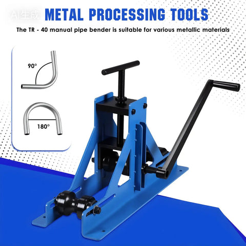 Boost Your Shop Game With This Heavy Duty Manual Tube Roller Bender Featuring Six Precision Dies For Flawless Round And Square Pipe Bends On Steel Copper And Aluminum Without Breaking A Sweat