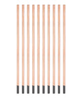Copper Clad Gouging Carbon Rods Set 6x355mm Electrodes for Cutting and Gouging Metals, displayed vertically, pro grade.