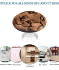 Chocolate Cookie Stainless Steel Cabinet Knobs And Drawer Handles Top Tier Beast Grade kitchen cabinet knob with cookie design.