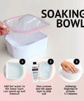 Gel Nail Polish Remover Kit With 8 Oz Pure Acetone Soak Off Bowl for Easy Nail Care and Gel Removal