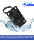 Flush Pull Ring Handle 2-1/2 To 1-3/4 Inch Square Recessed Door Pull Marine Grade 316 Stainless Steel, waterproof feature