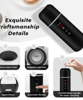 Road Trip Ready Car Kettle With 12V/24V Power Portable Hot Water Boiler For Camping And Travel Lightweight 420ml Travel Kettle