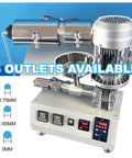 Single Screw 3D Printing Filament Extruder Cranks Out Premium Abs Pet Tpu Pvc Plastic Pellets with adjustable outlets.