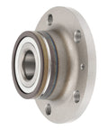 Rear Wheel Hub Bearing Assembly 512319 Direct Fit Drop In 5 Lug With ABS Fits 2005 To 2018 Jetta, silver metal hardware