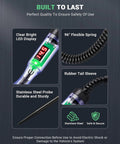 Digital Auto Test Light With 3 to 48V LED Readout and Voltmeter, Polarity Indicator, Stainless Probe, Garage Ready Car Electrical Tester for Fuses and Vehicle Diagnostics close-up