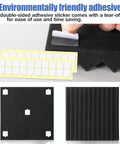 100 Pack Soundproof Foam Panels For Walls, 12x12 Inch Acoustic Tile with adhesive strips for easy installation.