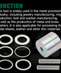 Heavy Duty Coin Ring Puncher Spacer Set Includes Six Precision Gauge Washers For Dead On Hole Sizing And No Sweat Do It Yourself Jewelry Making Projects. Set of six precision gauge washers and punching tool components.