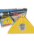 Ultra Beach Umbrella Base For 7.5 Ft Umbrellas With 75 Lb Bottom Weight Heavy Duty Stability ASTM F3681 24 Compliant, box display
