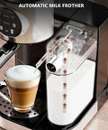 Barista-Grade 3-In-1 20 Bar Espresso Machine For Home Use With Dual Boiler And Automatic Milk Frother, Touchscreen Control