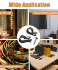 No Sweat 306 Piece Cable Clips And Wire Mount Assortment Kit Featuring R Type Clamps used in cable management and household applications.