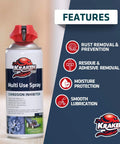 Multi Use Spray Two Pack 11 Oz Dope Penetrating Oil Lubricant for home and automotive corrosion inhibitor with 360 degree nozzle